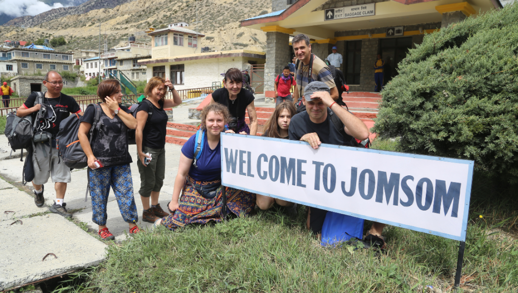 Muktinath to Jomsom (2,720 m)