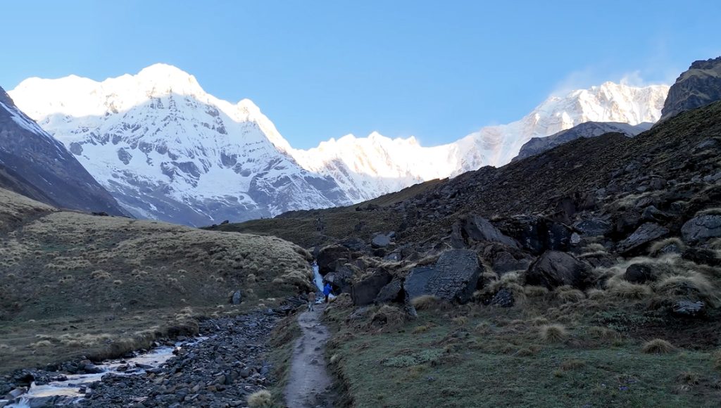 Trek to Chhomrong (2,170 m)