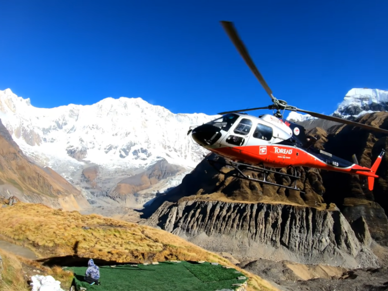 Annapurna Base Camp with Helicopter Return